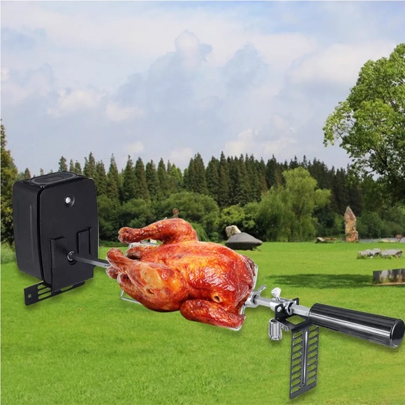 🔥 GAS GRILL BBQ ROTISSERIE COOKER KIT 🔥 - Picture 3 of 14